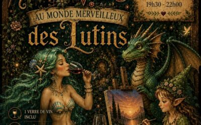 Nouvelle Soirée « Peinture et Vin » au Monde Merveilleux des Lutins !
